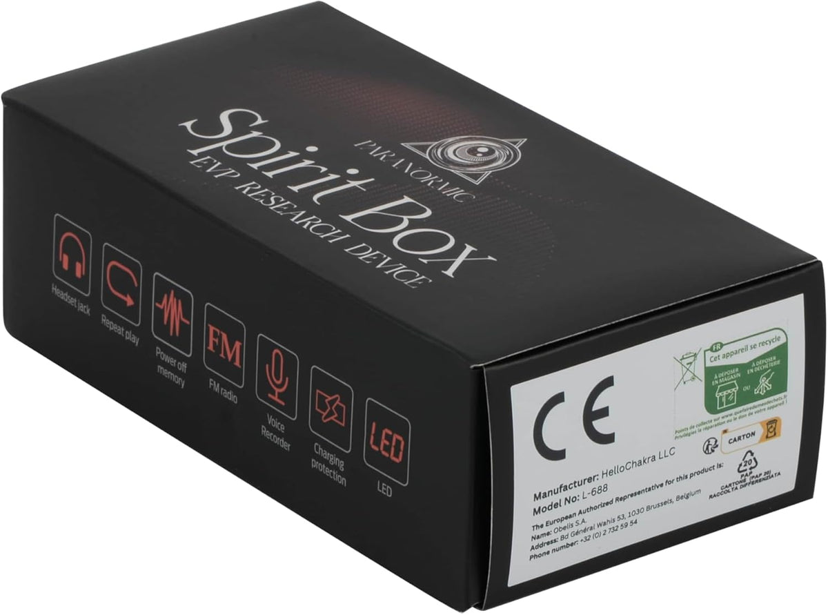 PARANORMIC Spirit Box — Handheld EVP Ghost Hunting Kit (with 32GB SD Card)