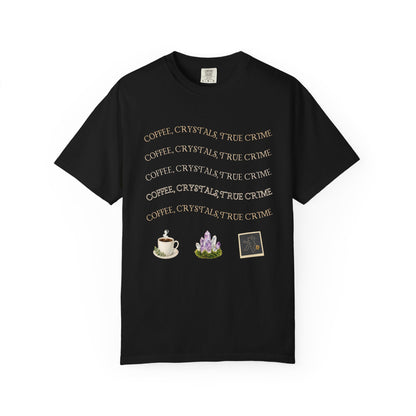 Witchy Graphic T-Shirt — 'Coffee, Tea, and Tiny Dreams' Design