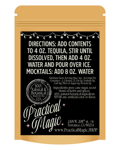 Midnight Sparkly Margarita Cocktail mix packet for 2 drinks