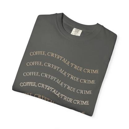 Witchy Graphic T-Shirt — 'Coffee, Tea, and Tiny Dreams' Design