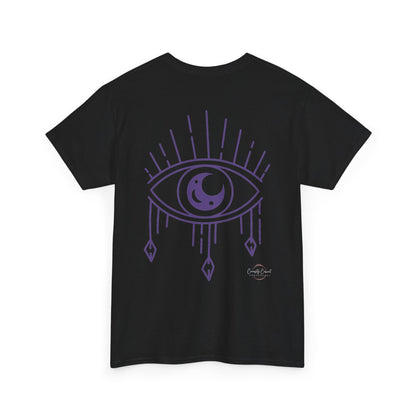 Hypervigilant Graphic Tee — Purple Dripping Eye Design