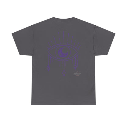 Hypervigilant Graphic Tee — Purple Dripping Eye Design
