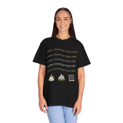 Witchy Graphic T-Shirt — 'Coffee, Tea, and Tiny Dreams' Design