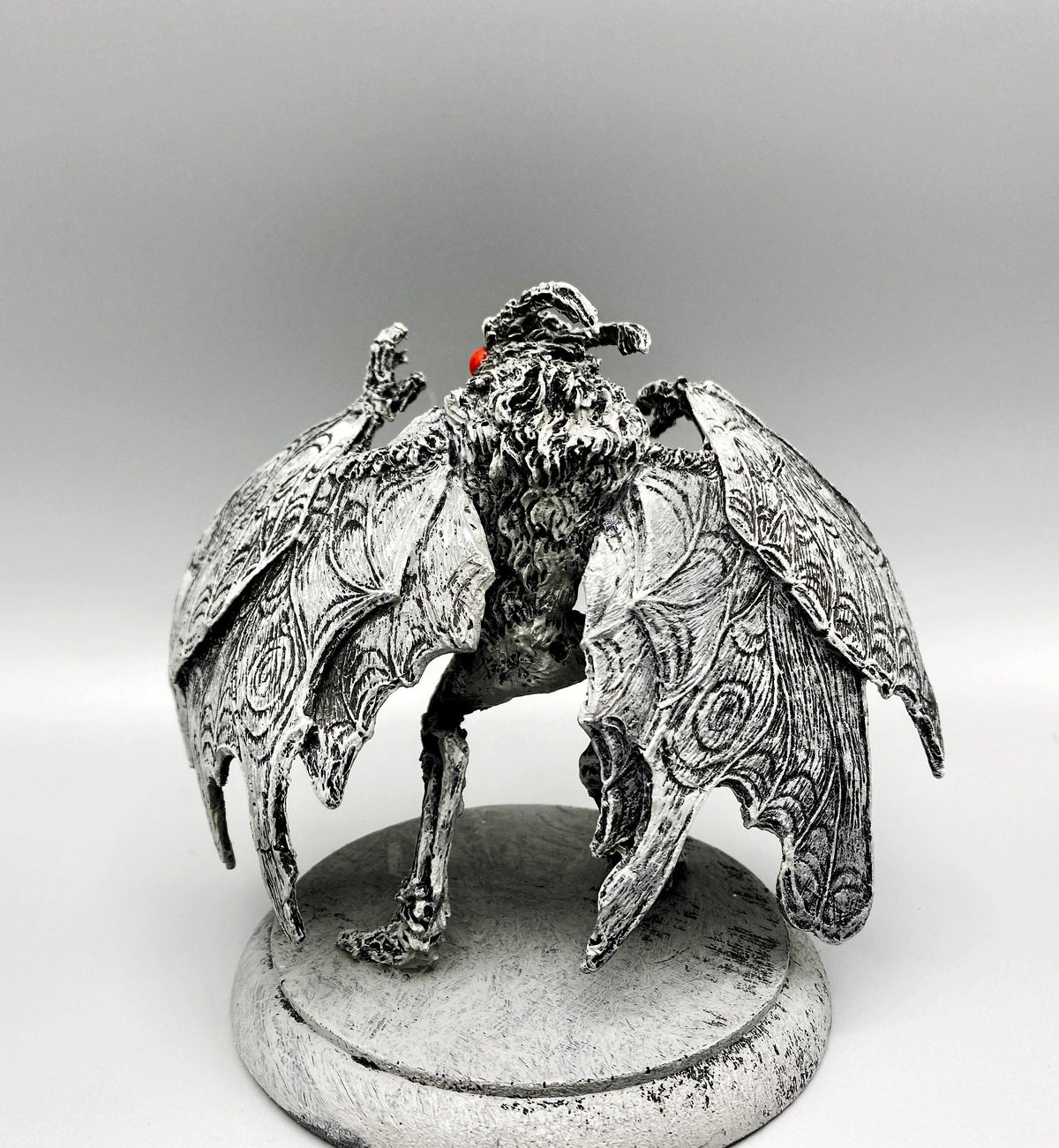 Mothman Statue, Half Scale Resin Sculpture | Cryptozoology Creature Figurine | Urban Legend Moth Man Monster Figurine, Horror Art Decor