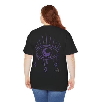 Hypervigilant Graphic Tee — Purple Dripping Eye Design