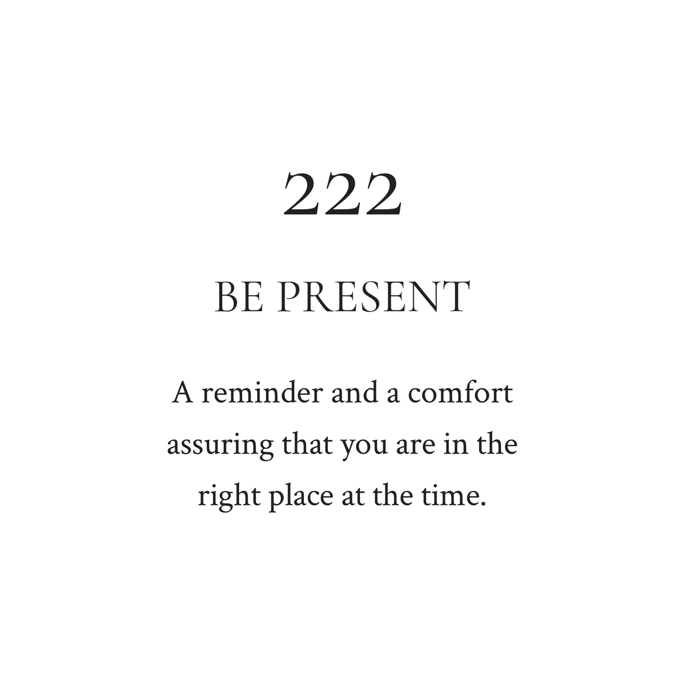 222 Room Spray / Be Present / Cashmere Bergamot