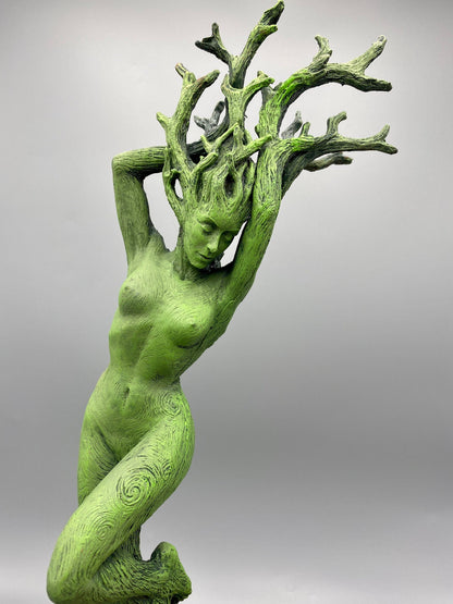 Dryad Statue, Green Finish
