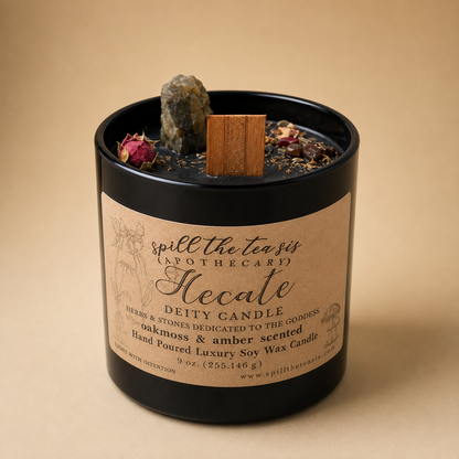 Hecate Candle | Oakmoss & Amber Manifestation Soy Candle
