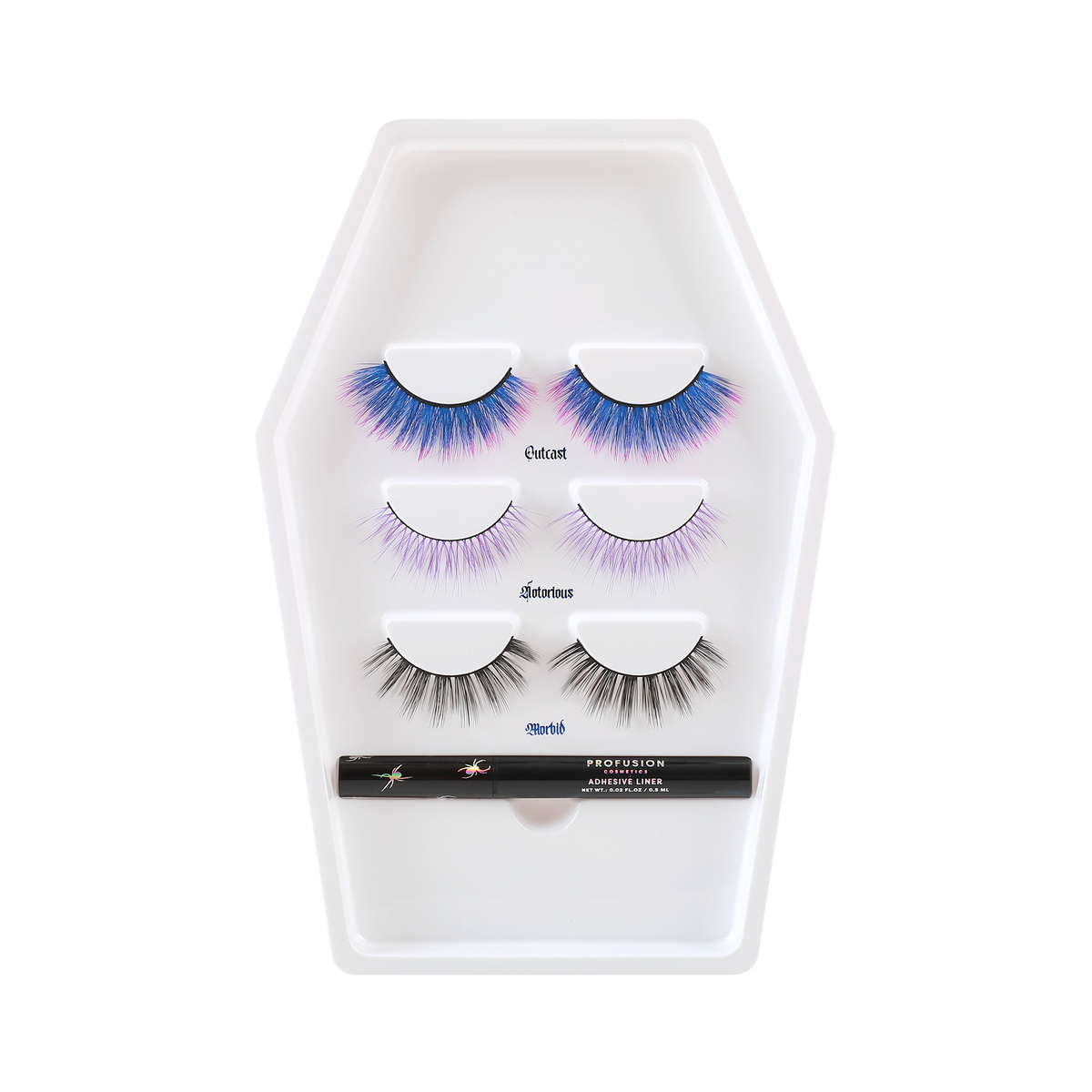 Lash Madness-3 Pair Faux Mink Lash Set Adhesive