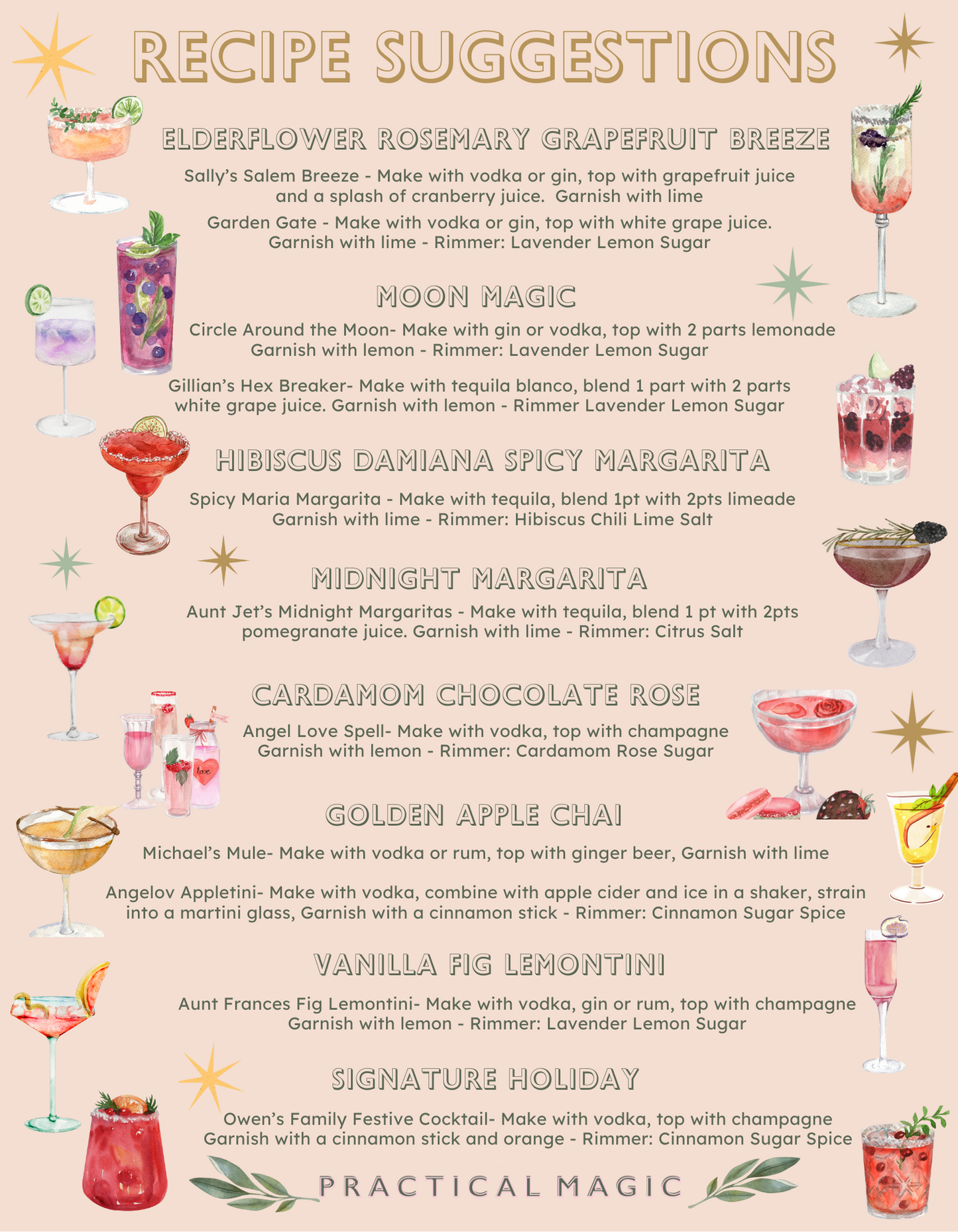 Midnight Margarita Craft Cocktail Infusion Drink Kit -Jar