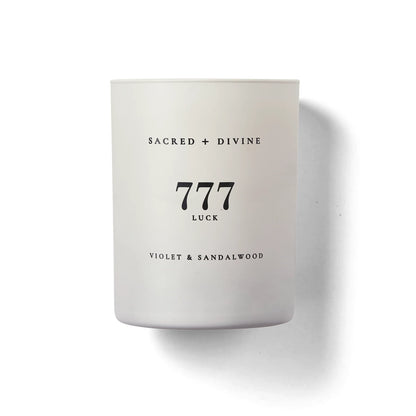 777 Candle / Luck / Violet Sandalwood