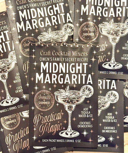 Midnight Sparkly Margarita Cocktail mix packet for 2 drinks