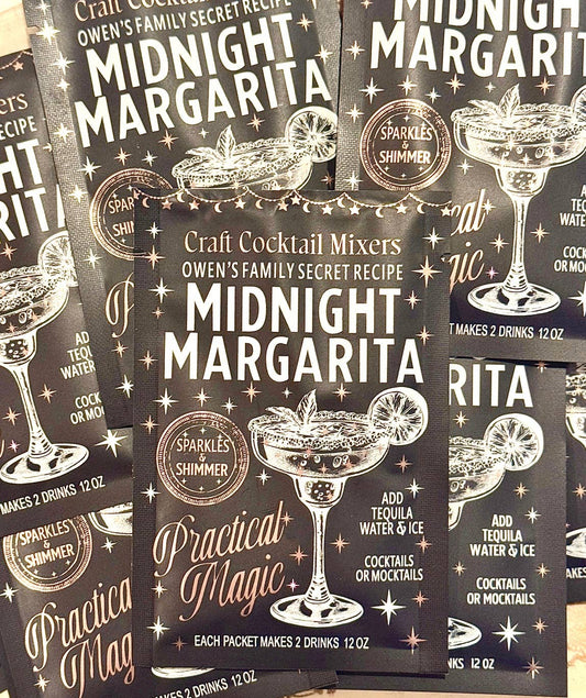 Midnight Sparkly Margarita Cocktail mix packet for 2 drinks