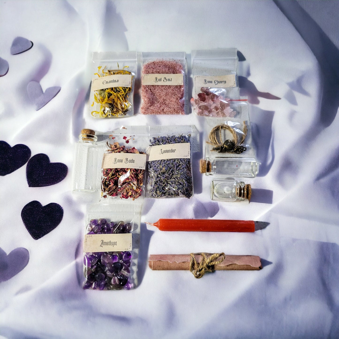 Self-Love and Confidence Spell Jar Kit - Witchcraft Talisman for Empowerment - Gift Set - Galentine Day