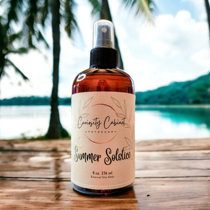 Summer Solstice Room Spray: Salty Sea, Lotus, Patchouli - 8oz Fine Mist