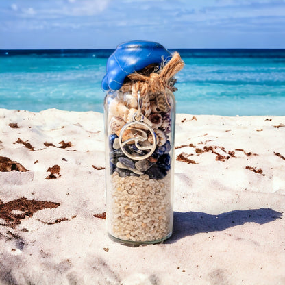 4 Elements Spell Jars Set: Altar Decor with Crystals & Charms