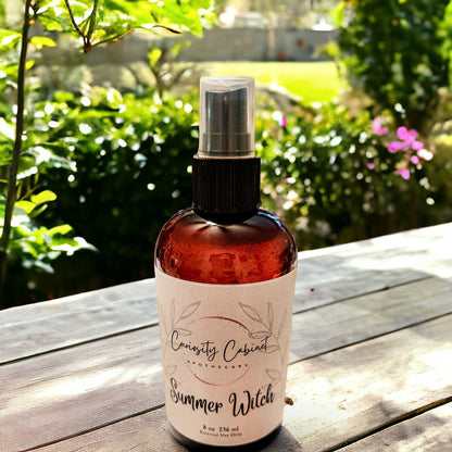 Summer Witch Essential Oil Spray: Island Life, Patchouli, Bergamot & Summer Blooms | Linen, Room, Body