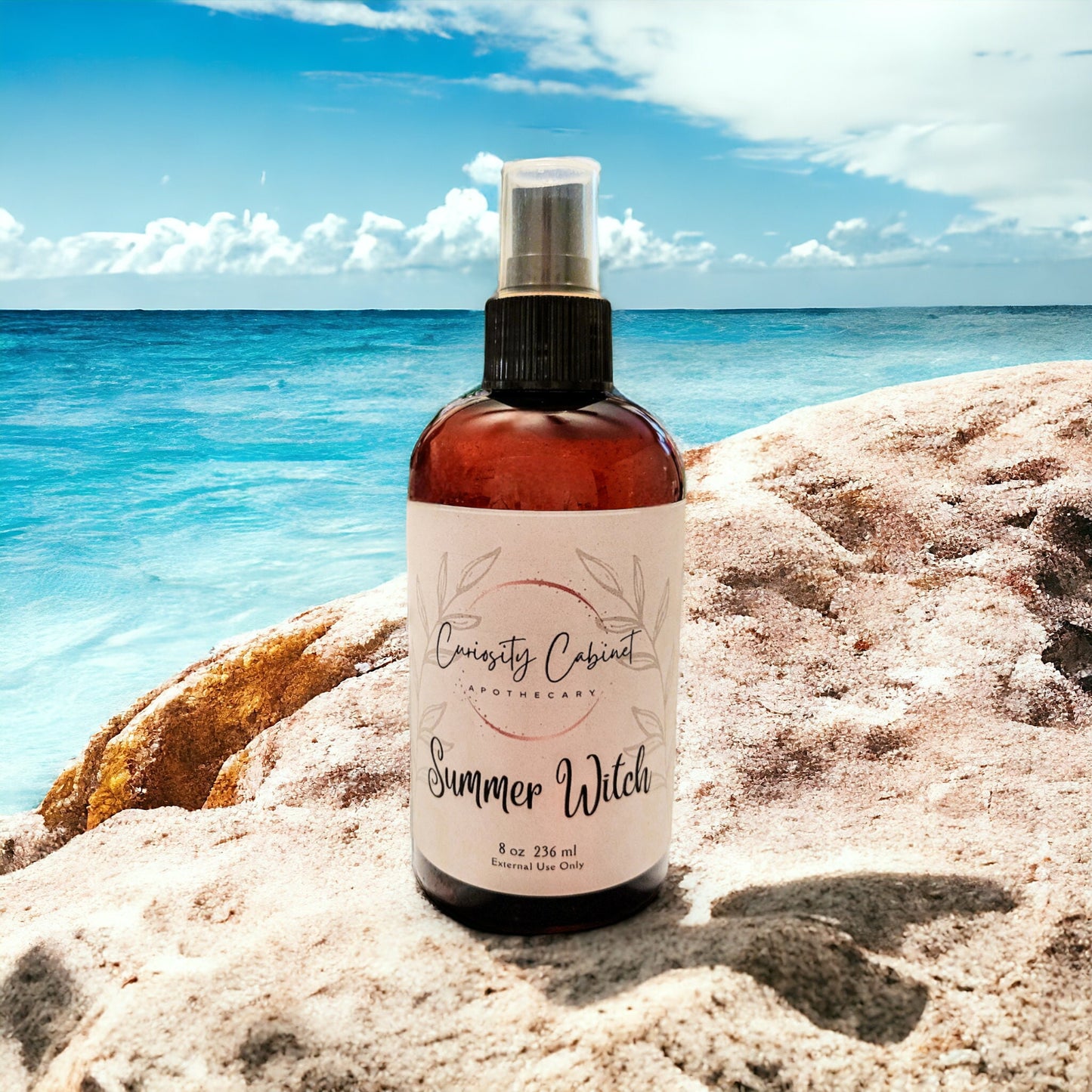 Summer Witch Essential Oil Spray: Island Life, Patchouli, Bergamot & Summer Blooms | Linen, Room, Body