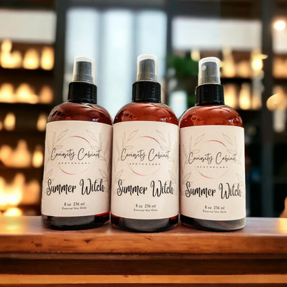 Summer Witch Essential Oil Spray: Island Life, Patchouli, Bergamot & Summer Blooms | Linen, Room, Body
