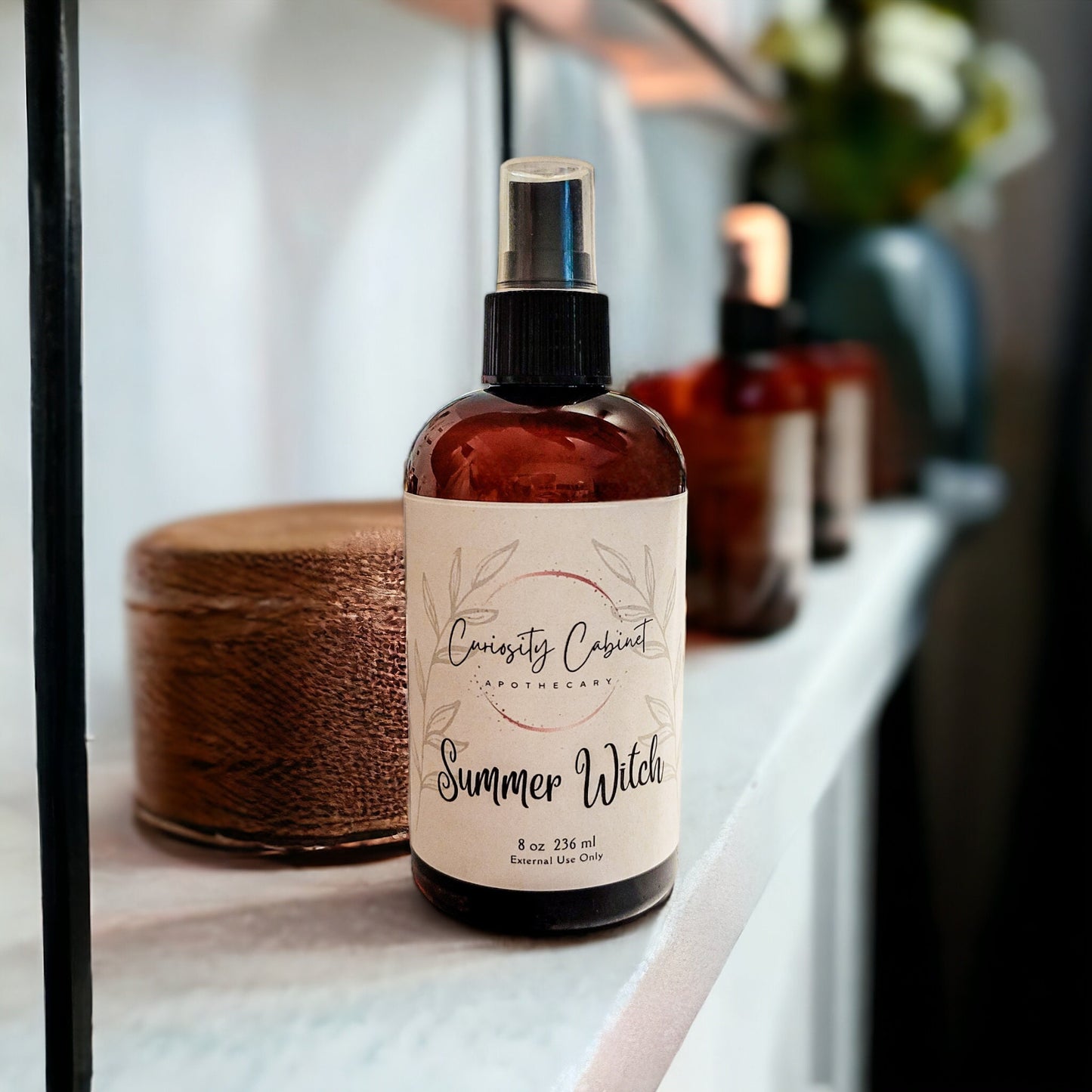 Summer Witch Essential Oil Spray: Island Life, Patchouli, Bergamot & Summer Blooms | Linen, Room, Body