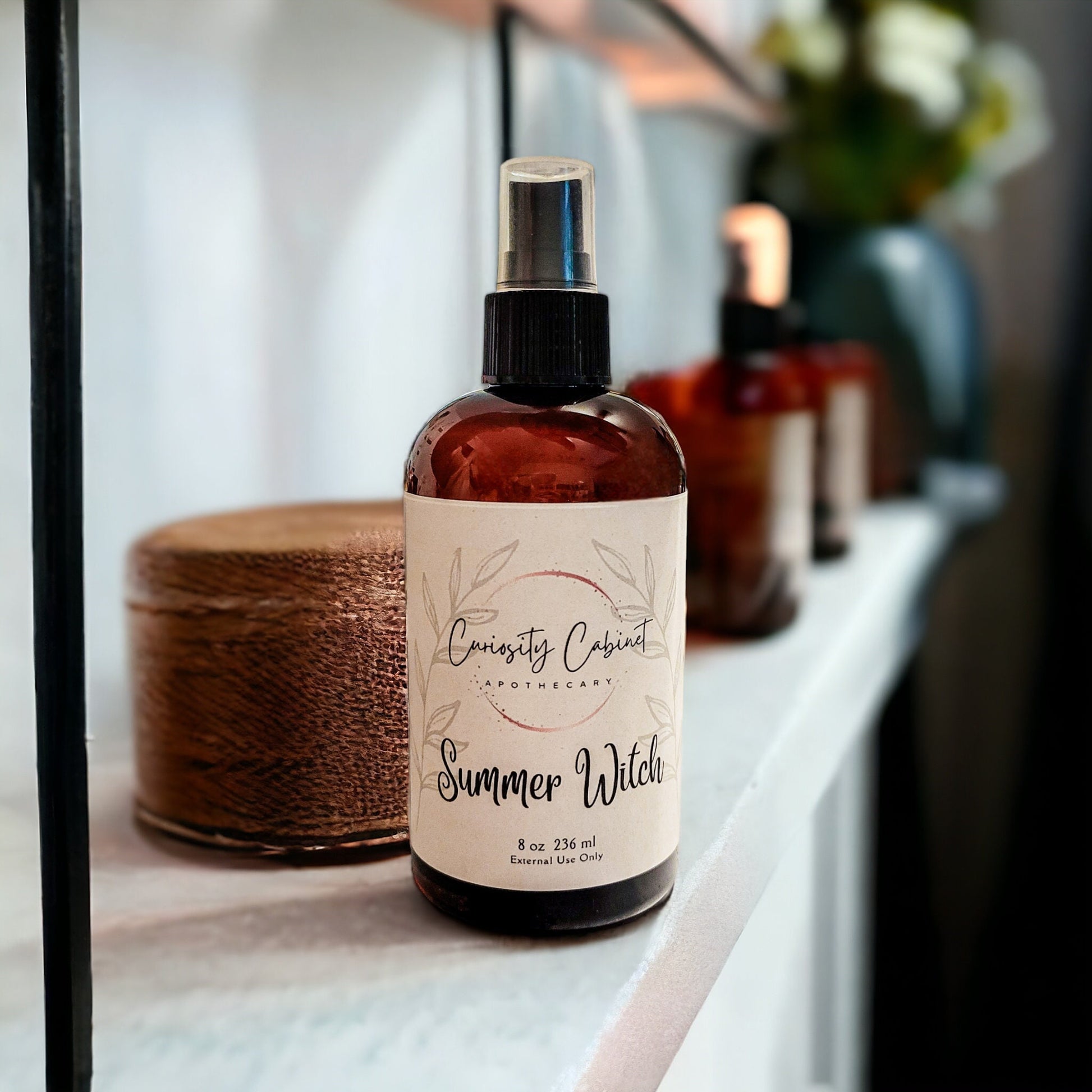 Summer Witch Essential Oil Spray: Island Life, Patchouli, Bergamot & Summer Blooms | Linen, Room, Body