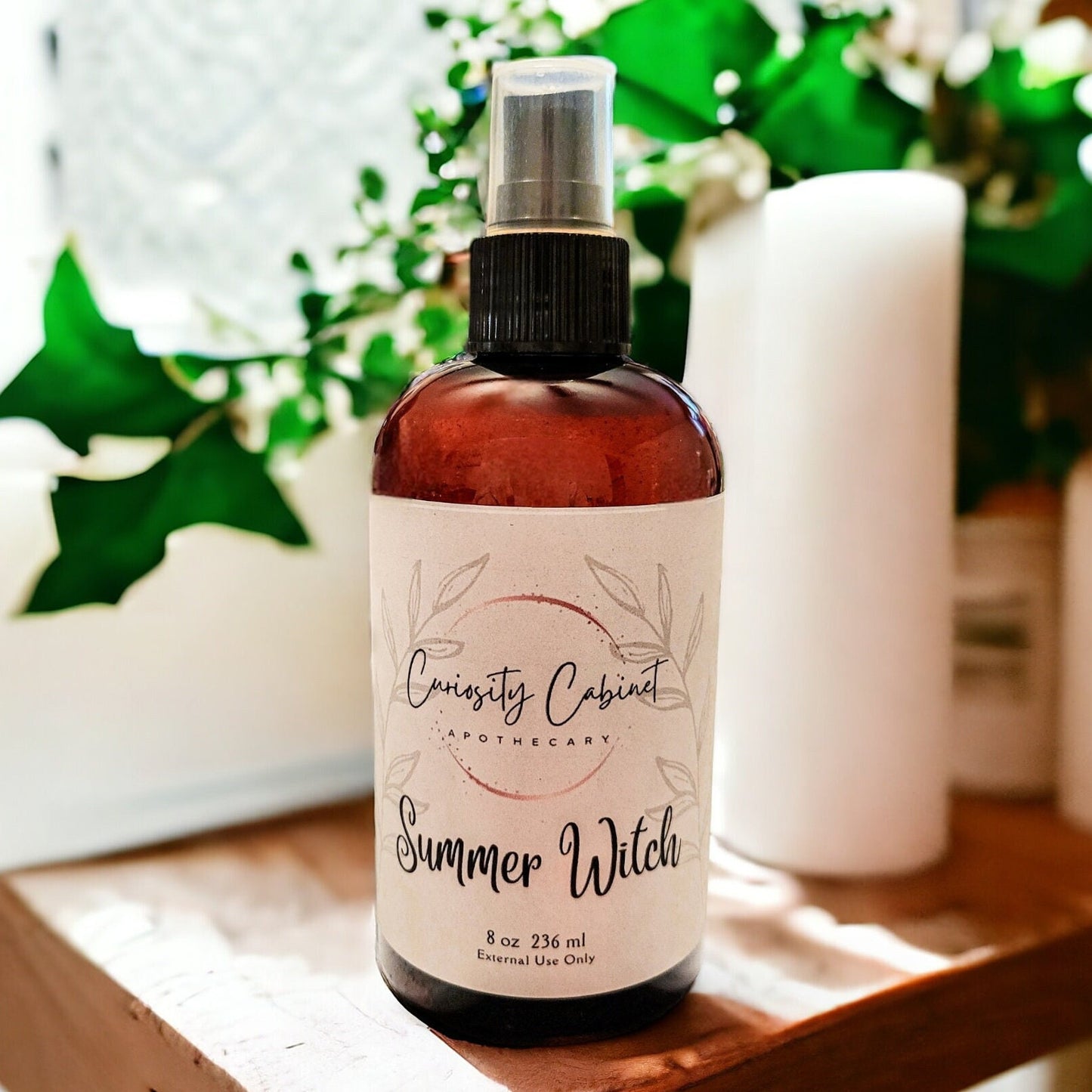 Summer Witch Essential Oil Spray: Island Life, Patchouli, Bergamot & Summer Blooms | Linen, Room, Body