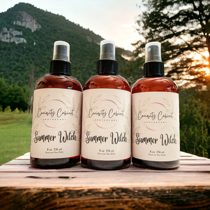 Summer Witch Essential Oil Spray: Island Life, Patchouli, Bergamot & Summer Blooms | Linen, Room, Body