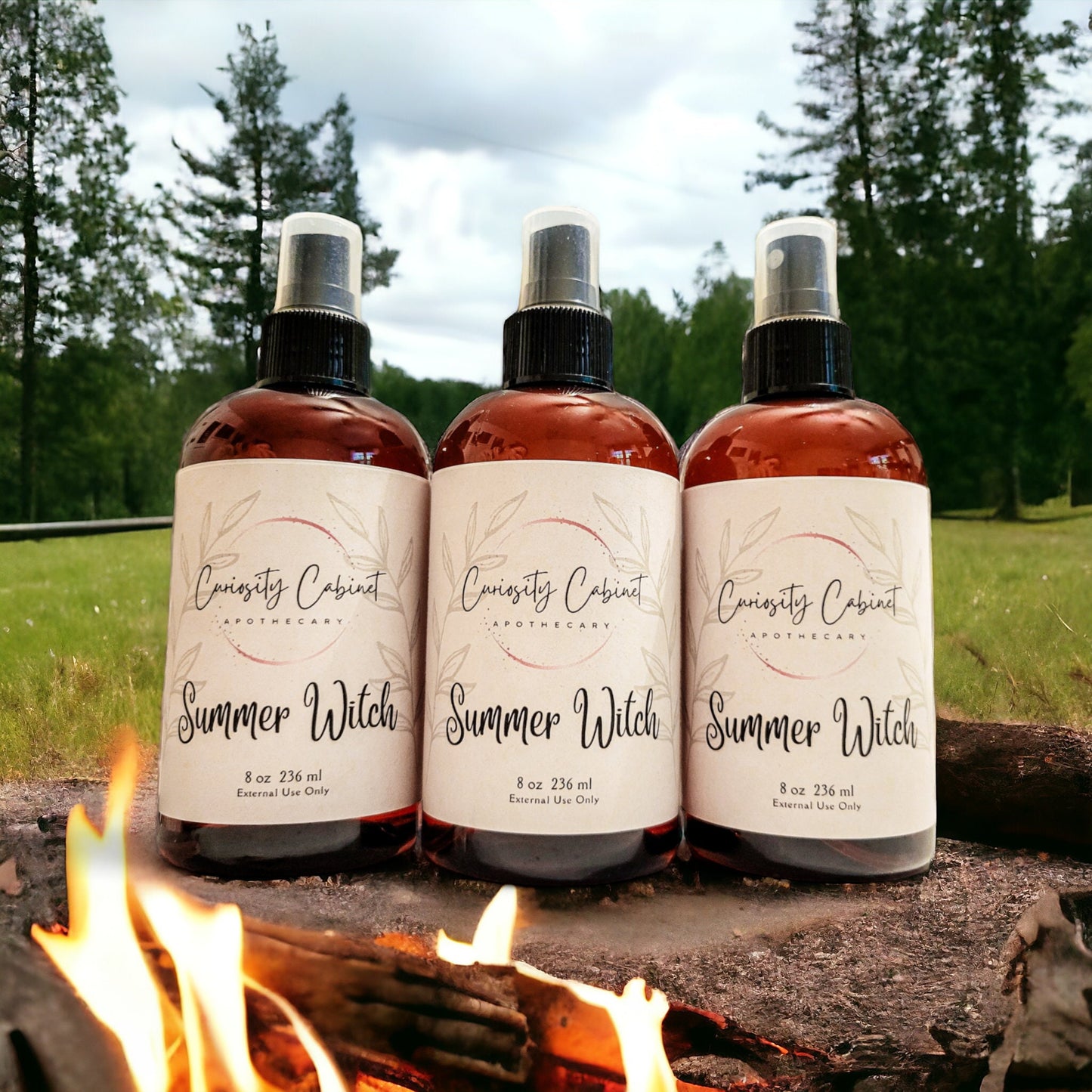 Summer Witch Essential Oil Spray: Island Life, Patchouli, Bergamot & Summer Blooms | Linen, Room, Body