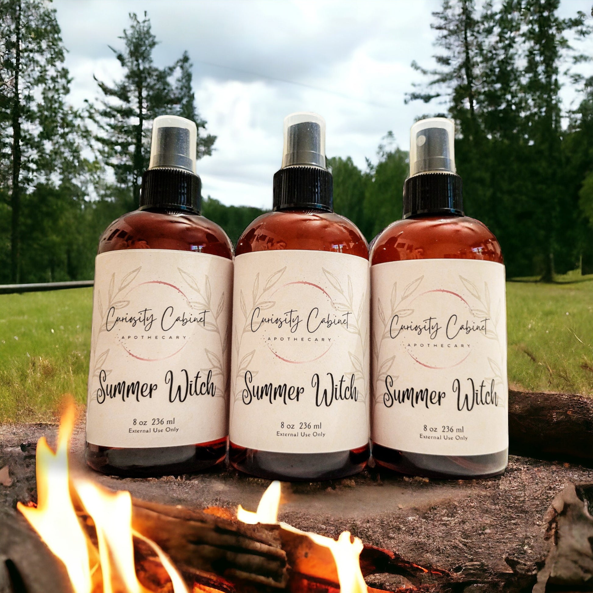 Summer Witch Essential Oil Spray: Island Life, Patchouli, Bergamot & Summer Blooms | Linen, Room, Body