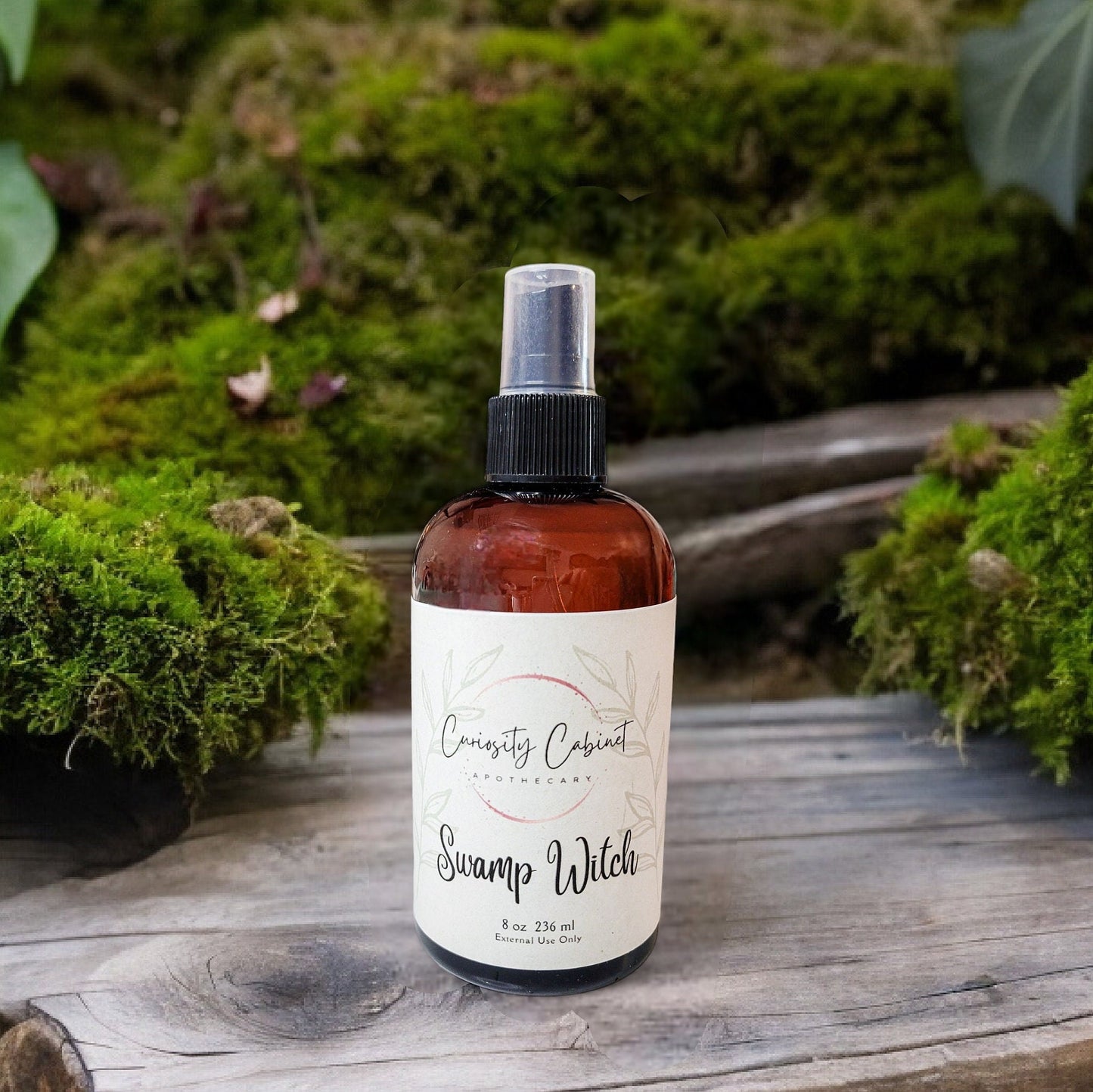 Swamp Witch Essential Oil Room Spray: Nag Champa, Amber, Patchouli (8oz)