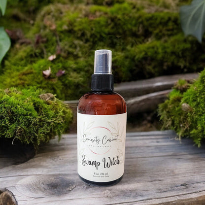 Swamp Witch Essential Oil Room Spray: Nag Champa, Amber, Patchouli (8oz)