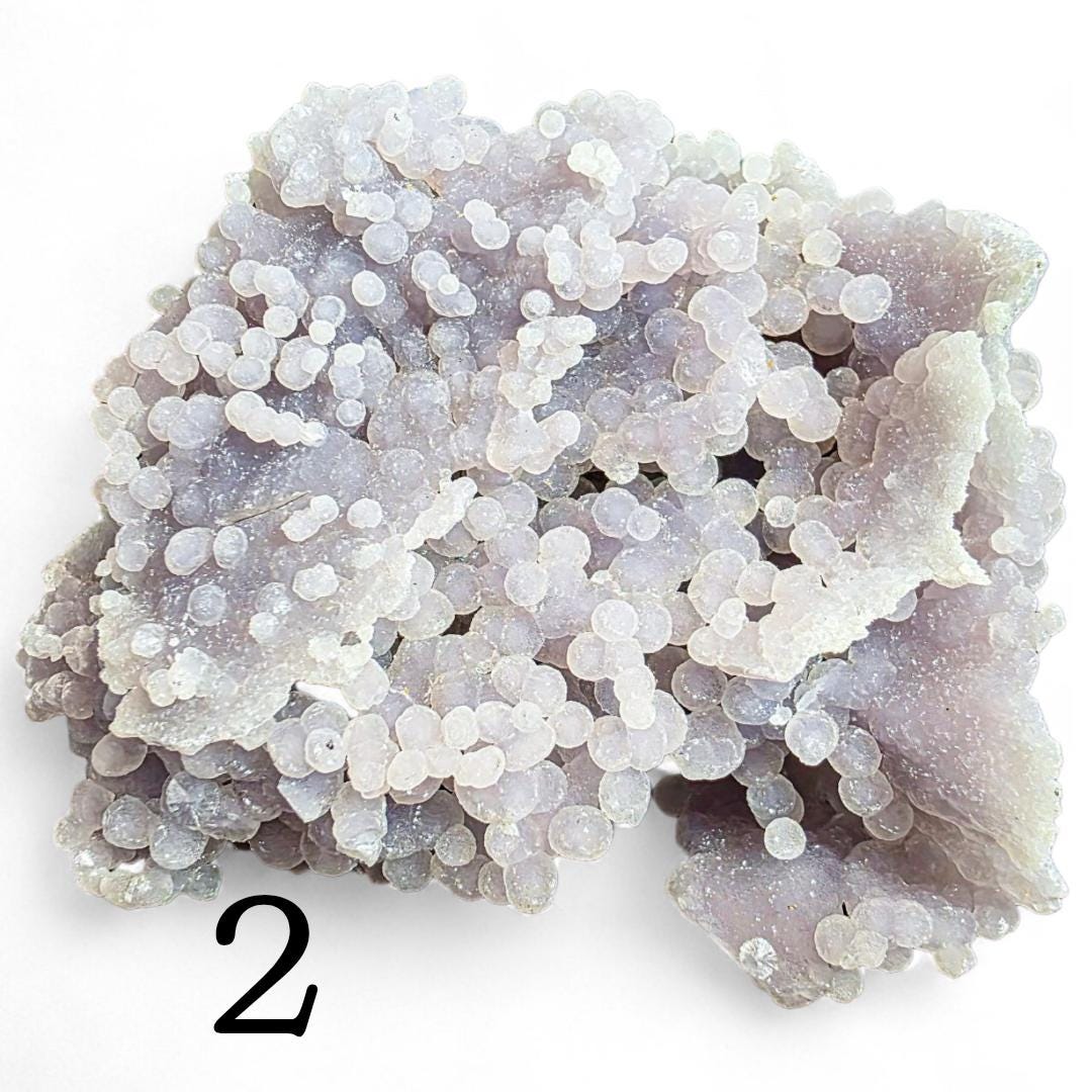 Rare Raw Grape Agate Specimen - Choose Your Unique Botryoidal Crystal - Purple Crystals