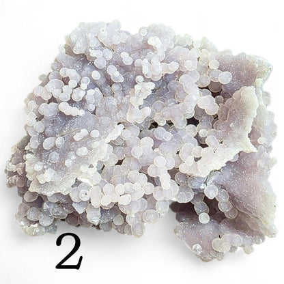 Rare Raw Grape Agate Specimen - Choose Your Unique Botryoidal Crystal - Purple Crystals