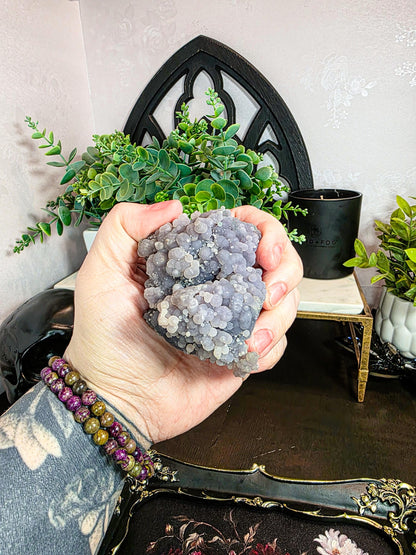 Rare Raw Grape Agate Specimen - Choose Your Unique Botryoidal Crystal - Purple Crystals