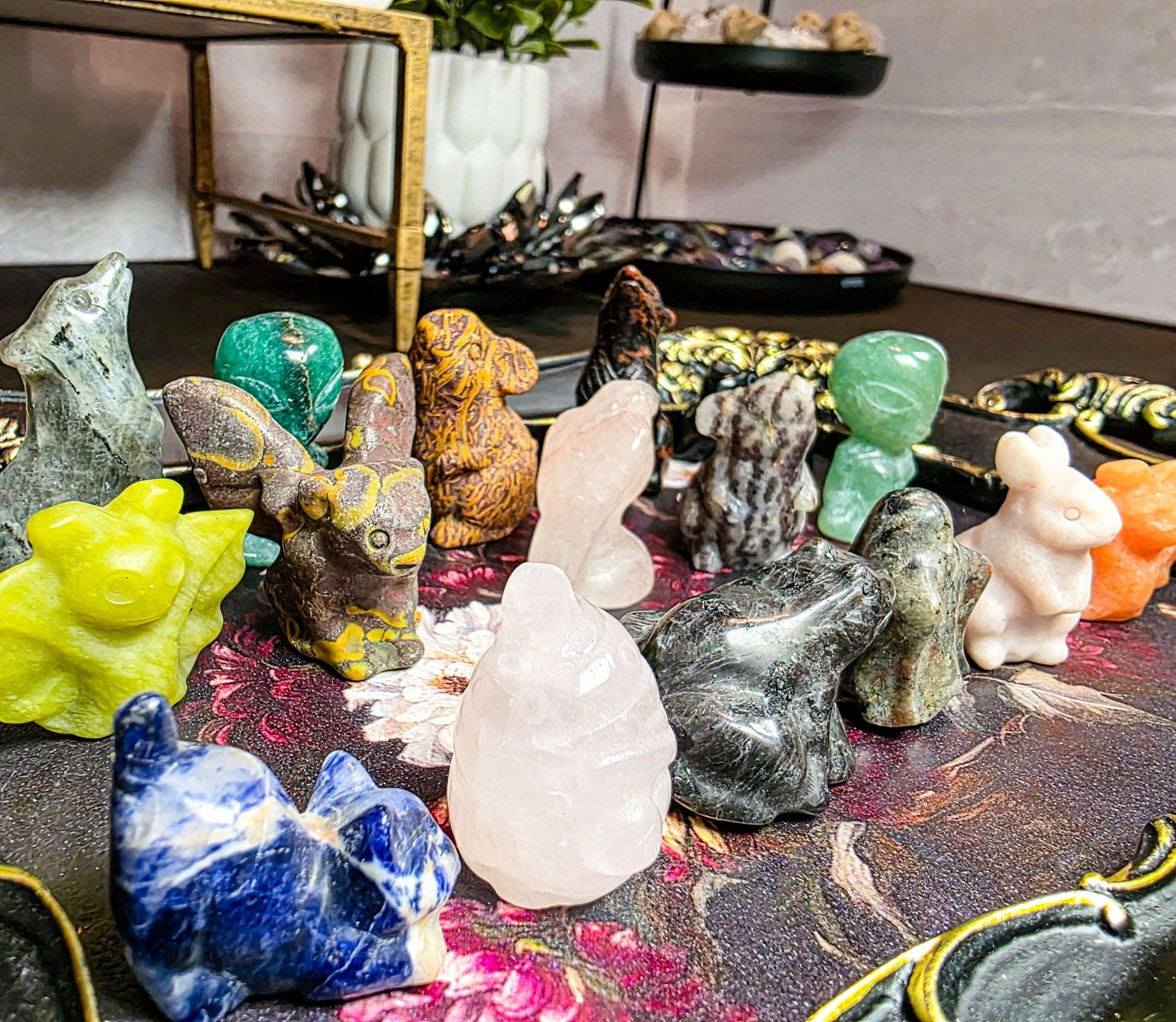 Witch's Familiar Mini Crystal Carving - Unexpected Animal Spirit - Unique Witchy Gift - Which One Will Choose You?