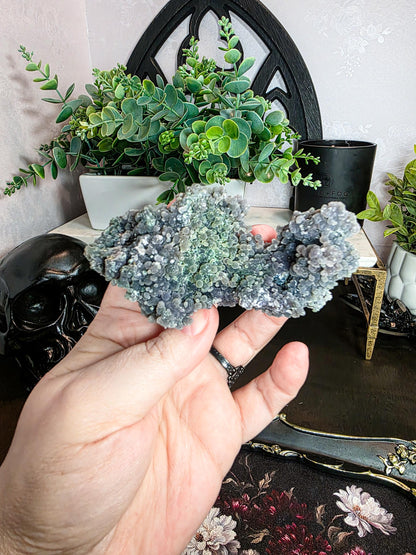 Rare Raw Grape Agate Specimen - Choose Your Unique Botryoidal Crystal - Purple Crystals