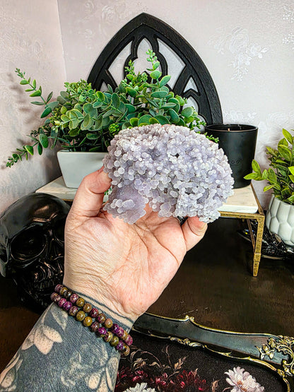 Rare Raw Grape Agate Specimen - Choose Your Unique Botryoidal Crystal - Purple Crystals