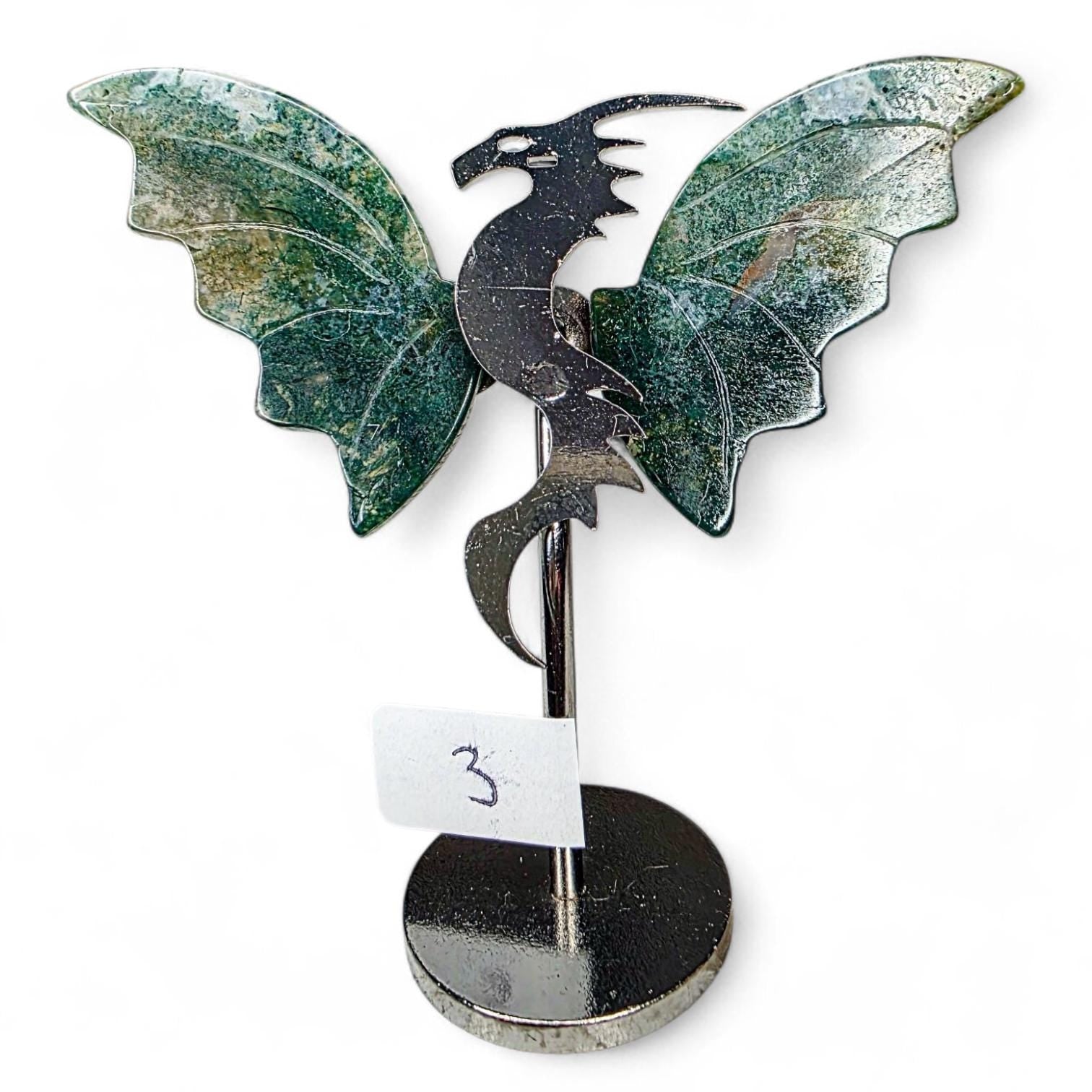 Crystal Wing Dragon Statue | Desktop Altar Decor | Fantasy Gamer Gift | Pick Your Dragon