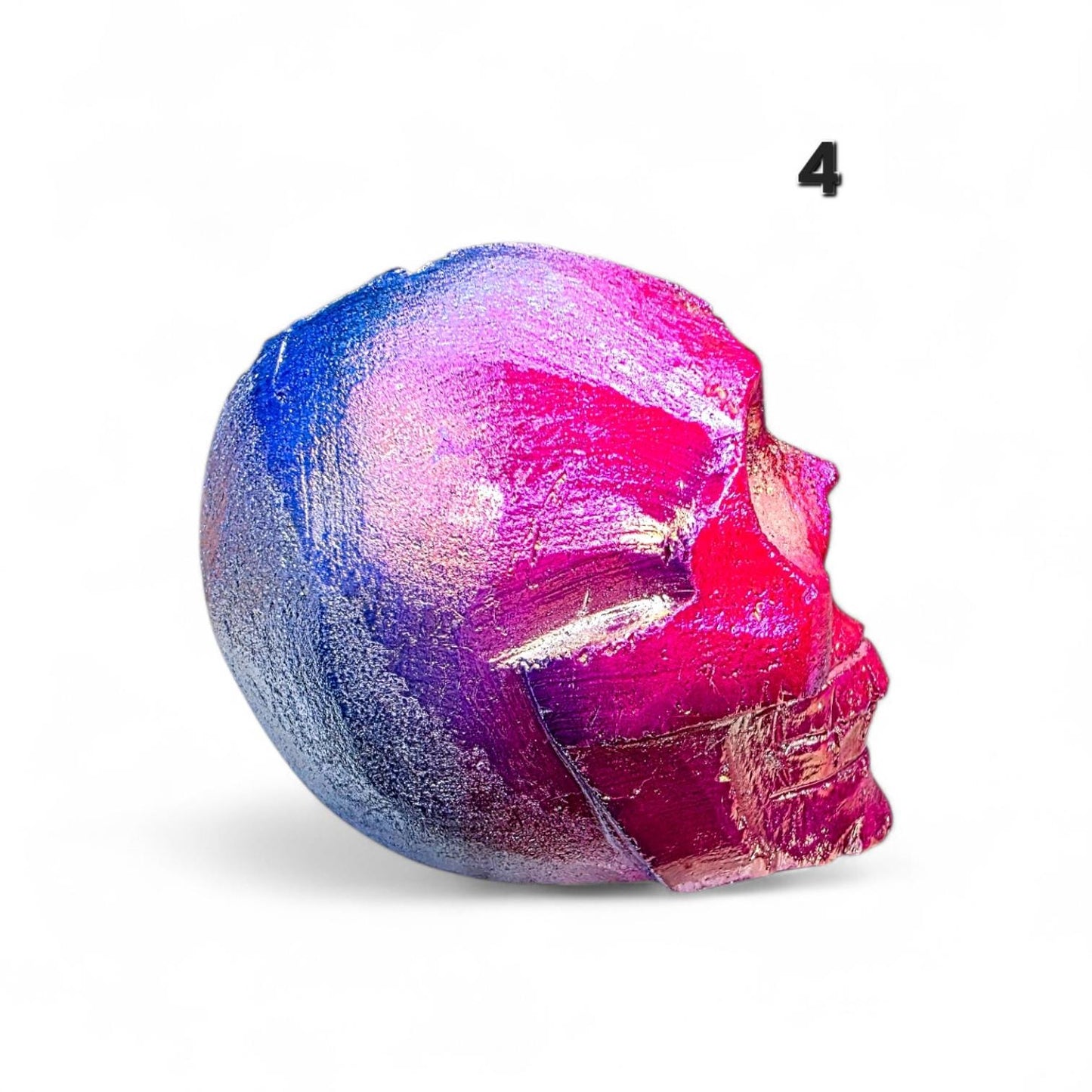 Aura Quartz Crystal Skull Carving | Large Titanium Druzy Skull | Rainbow Geode Skull | Choose Your Favorite