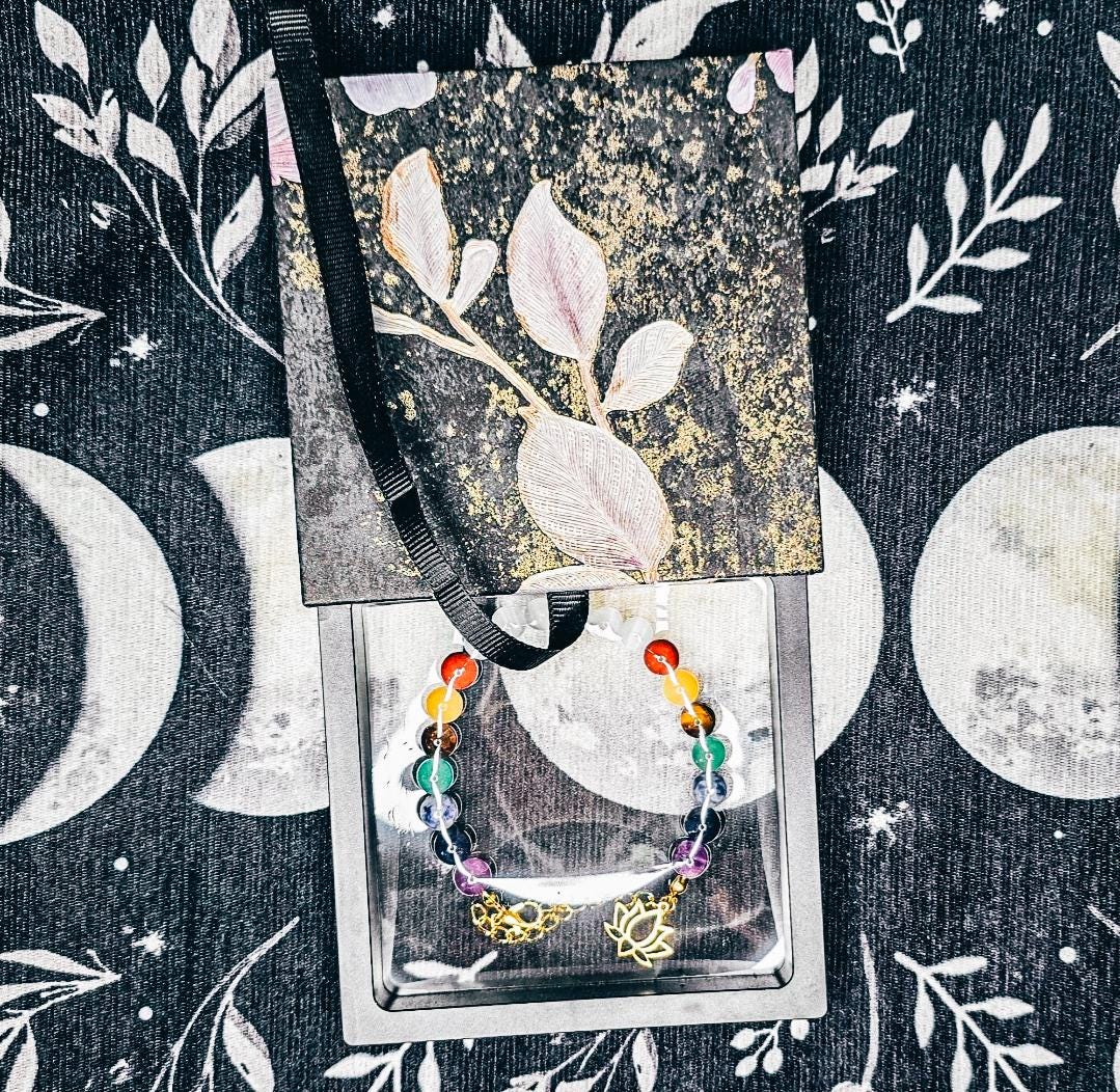 Crystal Chakra Bracelet with Gift Box: High Quality Genuine Stone Beads, Adjustable Gold Clasp - Luxury Gift for Her