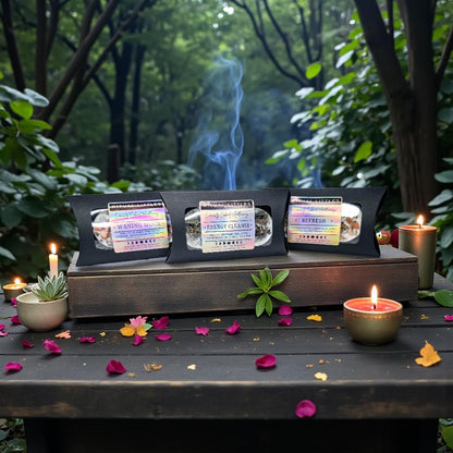 Waning Moon Ritual Candle 2 Pack | Lavender & Lotus Essential Oil | Pink Cotton Agate, Chalcedony | Witchcraft Altar Supplies | 8 Hour Burn
