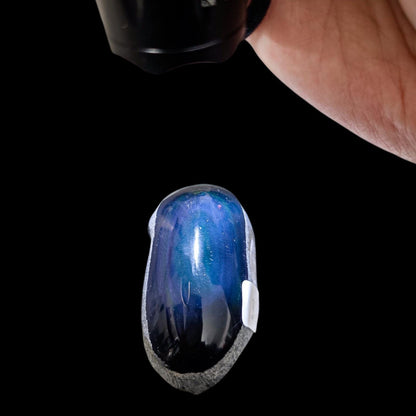 Rainbow Obsidian Carving with Hidden Flash | Natural Volcanic Glass | 5 Weights Available | Grounding Crystal for Shadow Work & Protection