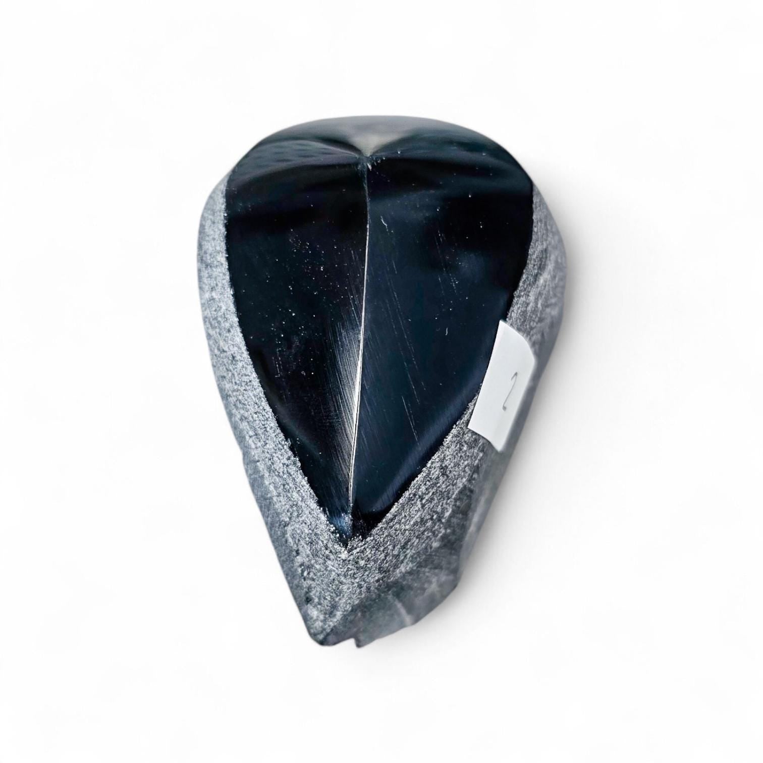 Rainbow Obsidian Carving with Hidden Flash | Natural Volcanic Glass | 5 Weights Available | Grounding Crystal for Shadow Work & Protection