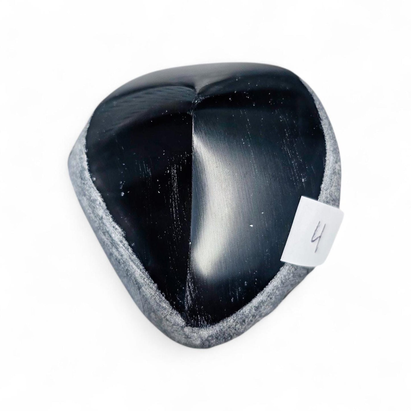 Rainbow Obsidian Carving with Hidden Flash | Natural Volcanic Glass | 5 Weights Available | Grounding Crystal for Shadow Work & Protection