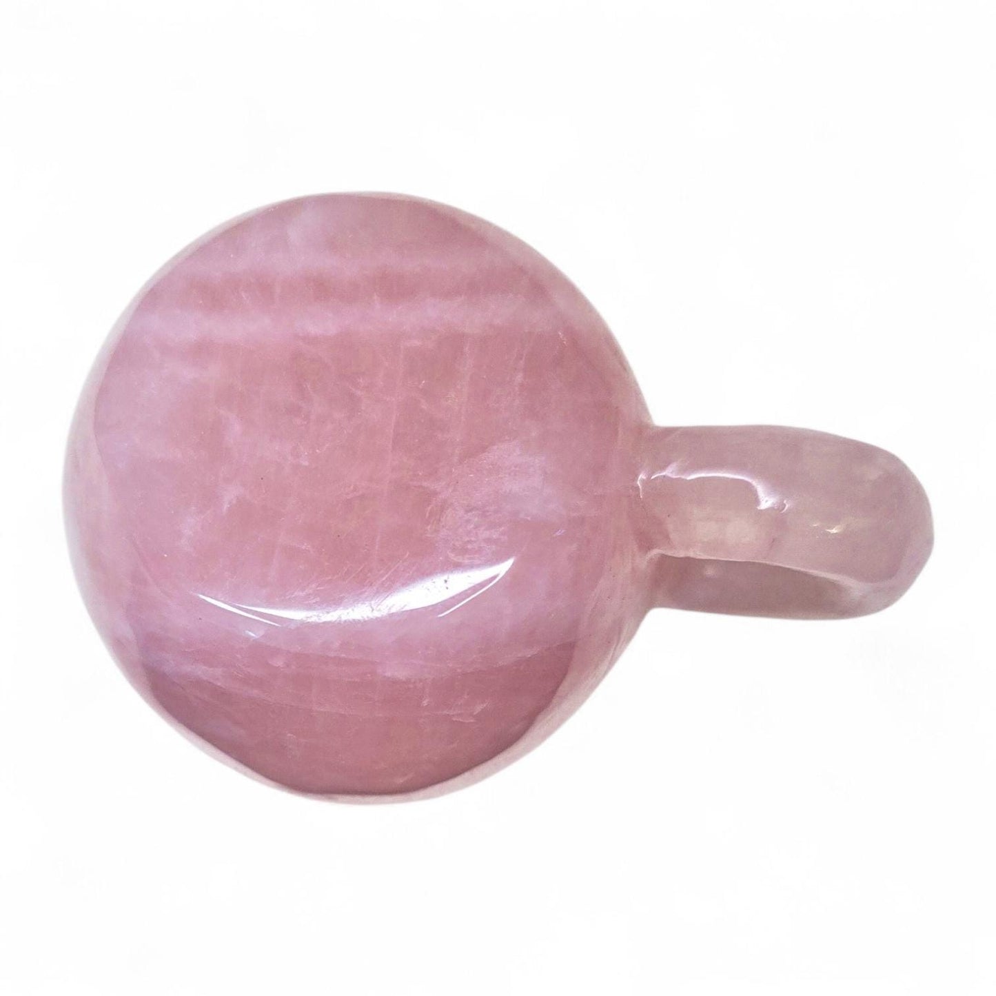 Decorative Rose Quartz Mini Cup | Hand Carved Pink Crystal Espresso Mug | Small Gemstone Altar Accessory | Aesthetic Pink Room Decor Gift