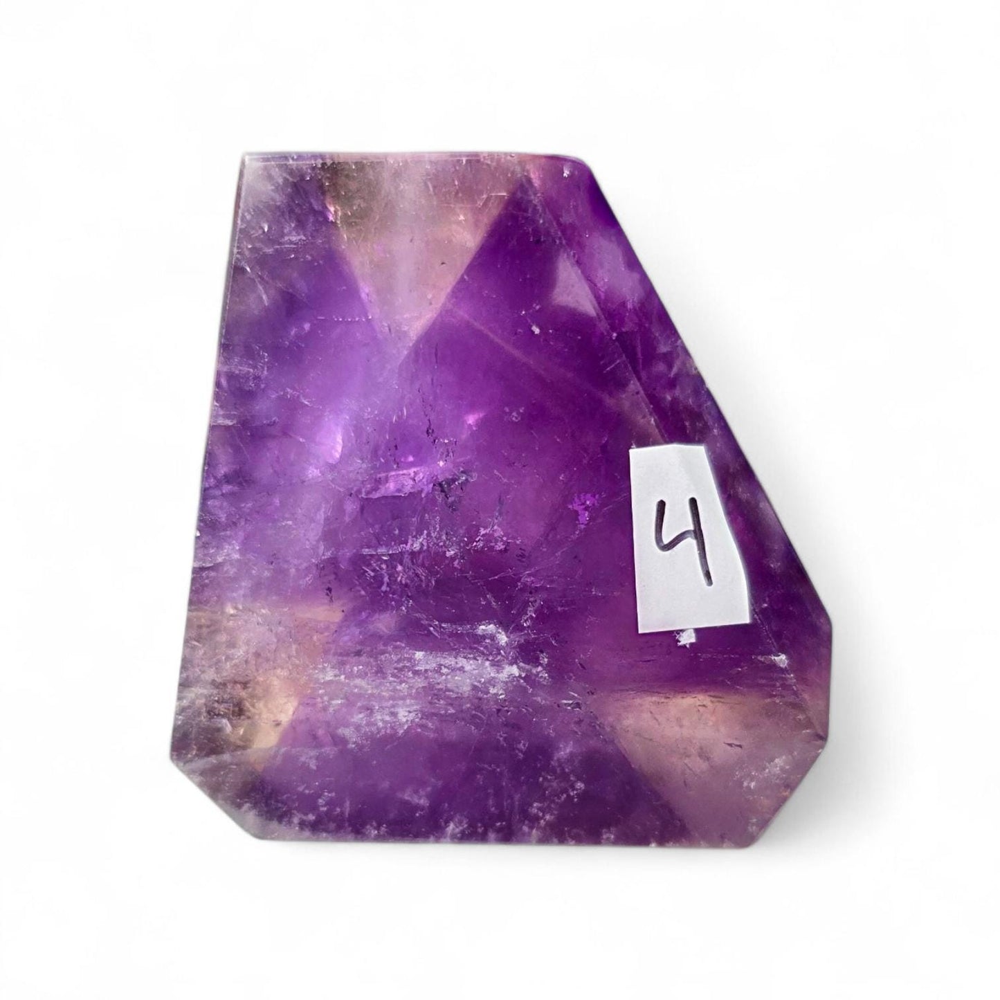 Natural Ametrine Freeform, High Clarity Polished Amethyst Citrine Crystal from Bolivia, Rare Bi-Color Quartz Specimen, Reiki & Altar Decor