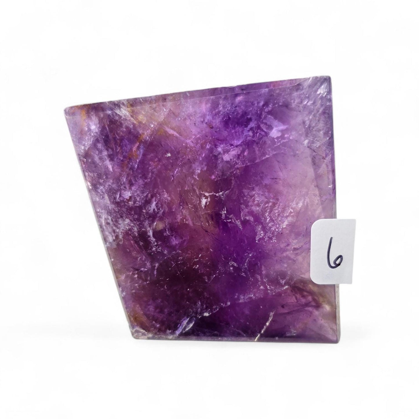 Natural Ametrine Freeform, High Clarity Polished Amethyst Citrine Crystal from Bolivia, Rare Bi-Color Quartz Specimen, Reiki & Altar Decor