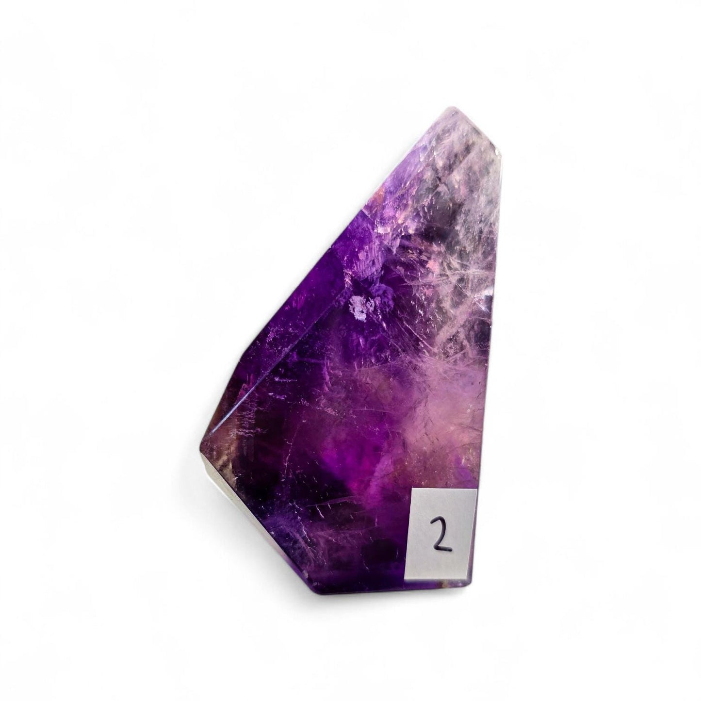 Natural Ametrine Freeform, High Clarity Polished Amethyst Citrine Crystal from Bolivia, Rare Bi-Color Quartz Specimen, Reiki & Altar Decor