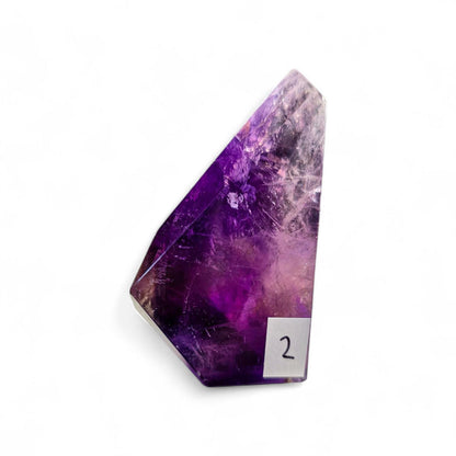 Natural Ametrine Freeform, High Clarity Polished Amethyst Citrine Crystal from Bolivia, Rare Bi-Color Quartz Specimen, Reiki & Altar Decor