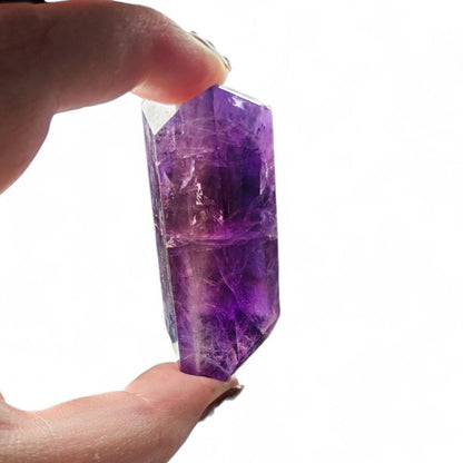 Natural Ametrine Freeform, High Clarity Polished Amethyst Citrine Crystal from Bolivia, Rare Bi-Color Quartz Specimen, Reiki & Altar Decor